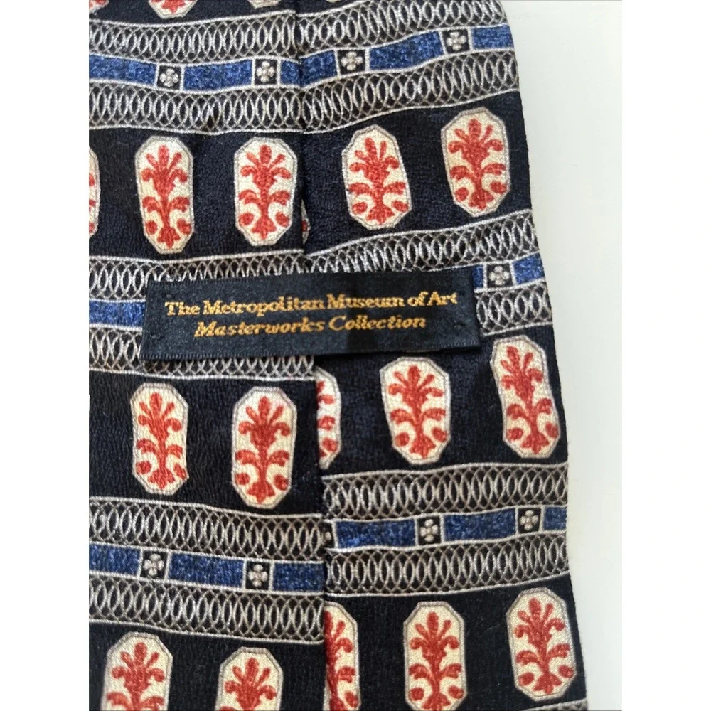 Museum Of Modern Art Masterworks Collection‎ Tie Abstract Orange Blue 57